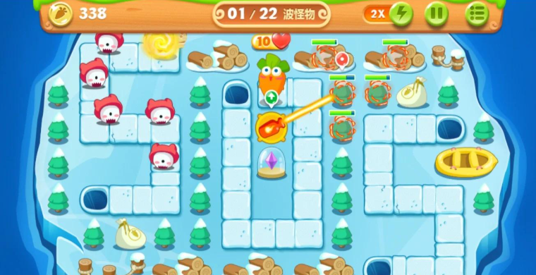 保卫萝卜2破解版无限金币无限钻石版不能报名的开关